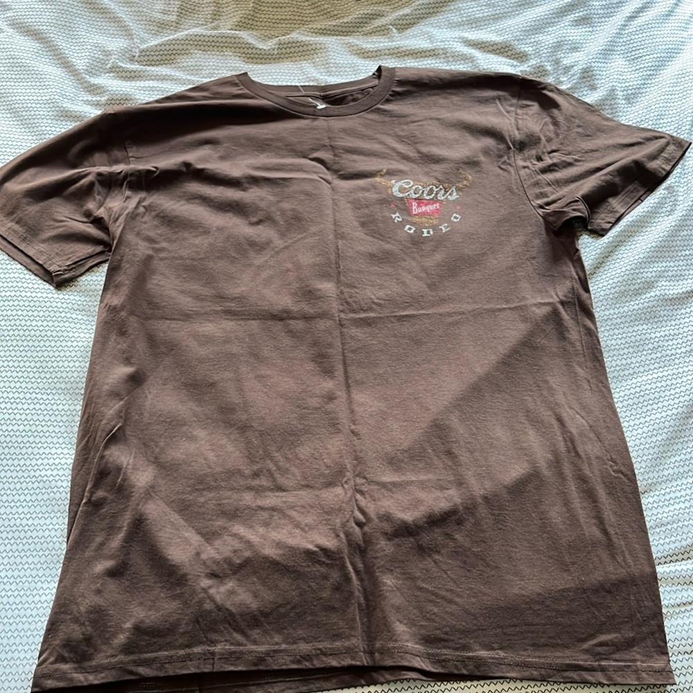 Coors banquet rodeo shirt size L